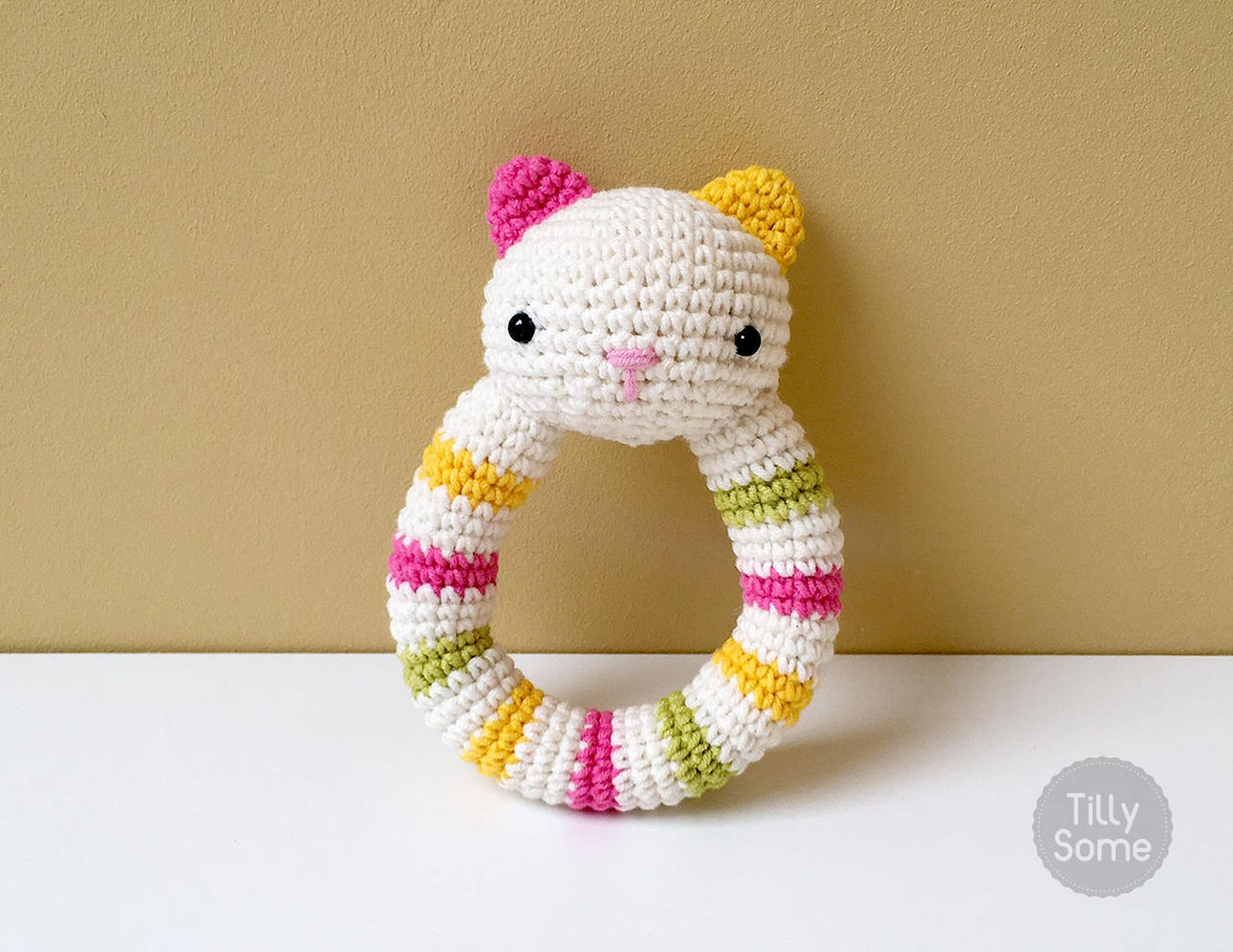 Cat Rattle Pattern Crochet Rattle Toy Baby Rattle Etsy