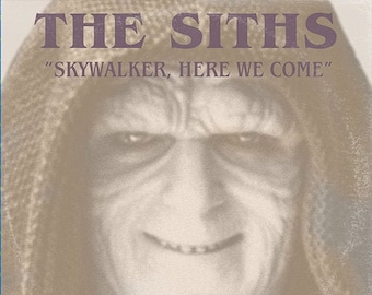 Star Wars ( Emperor Palpatine ) /The Smiths (Morrissey) Strangeways, Here We Come 'Vinyl Record Album Cover' Mash Up Parody Art Print