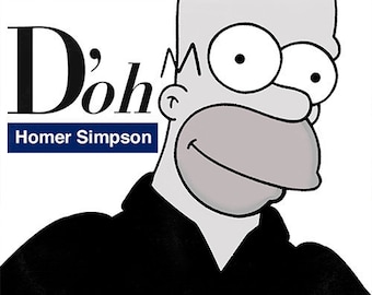 The Simpsons ( Homer Simpson ) / Peter Gabriel (Genesis) So 'Vinyl Record Album Cover' Mash Up Parody Art Print