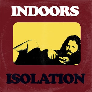 Manténgase en interiores distanciamiento social / The Doors LA Woman &#39;Vinyl Record Album Cover&#39; Mash Up Parody Art Print