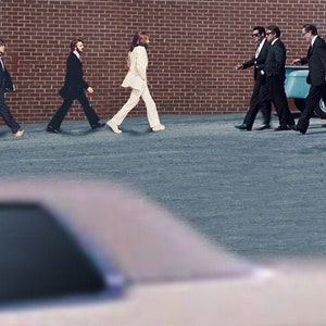 The Beatles Abbey Road / Reservoir Dogs Mash Up Parody Art Print