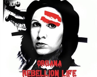 Star Wars (Princess Leia Carrie Fisher) / Madonna 'American Life' 'Vinyl Record Album Cover' Mash Up Parody Art Print