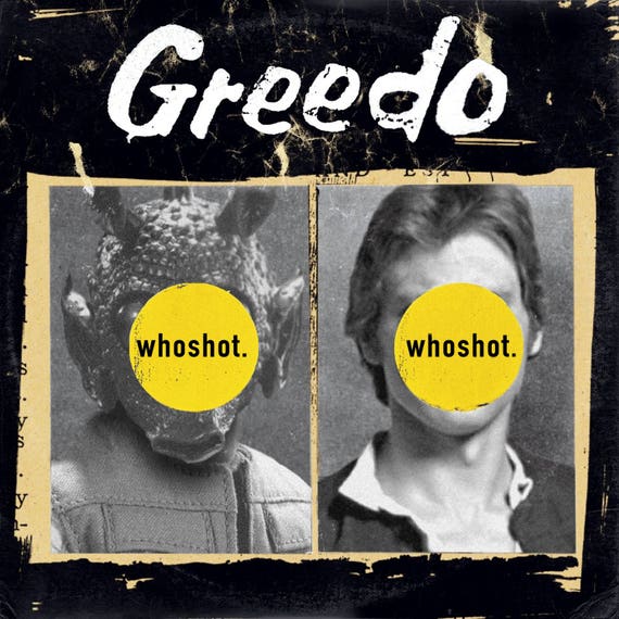 Buy Star Wars greedo / Green Day nimrod 'vinyl Record Album Cover' Mash up  Parody Art Print Online in India 