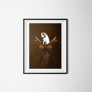 His Masters Beats ( RCA / HMV / His Masters Voice Nipper the Dog and Gramophone ) DJ Art Print