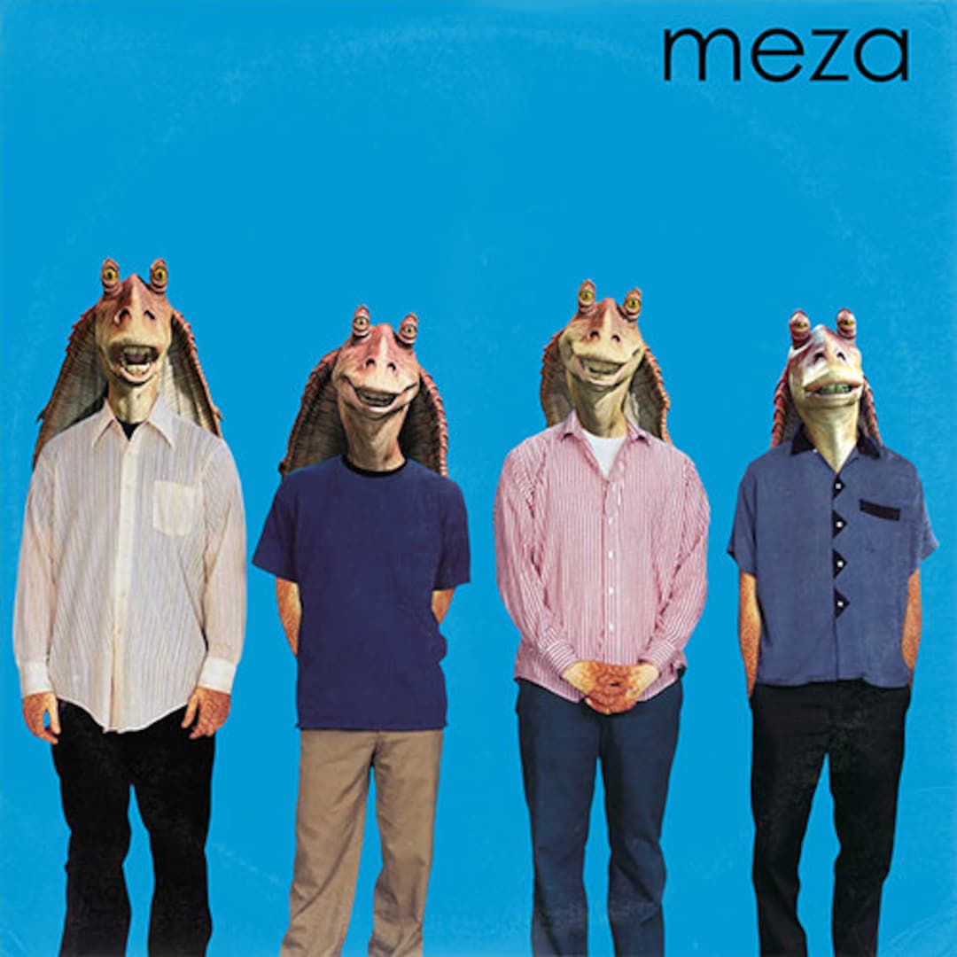 Star Wars ( Jar Jar Binks ) / Weezer Blue Album 'vinyl Record' Mash up ...
