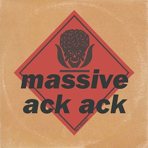 Star Wars (AtAt) /Massive Attack Blue Lines &#39;Vinyl Record&#39; Mash Up Parody Art Print