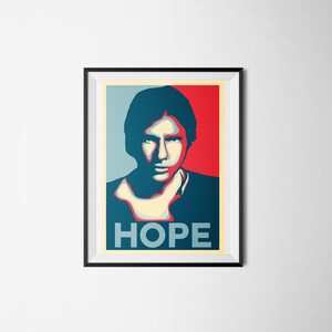 Star Wars Han Solo /Hope Obama Mash Up Parody Art Print image 2