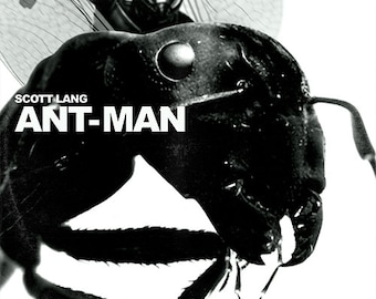 Marvel's Ant-man (Scott Lang) / Massive Attack Mezzanine 'Vinyl Record Album Cover' Mash Up Parody Art Print