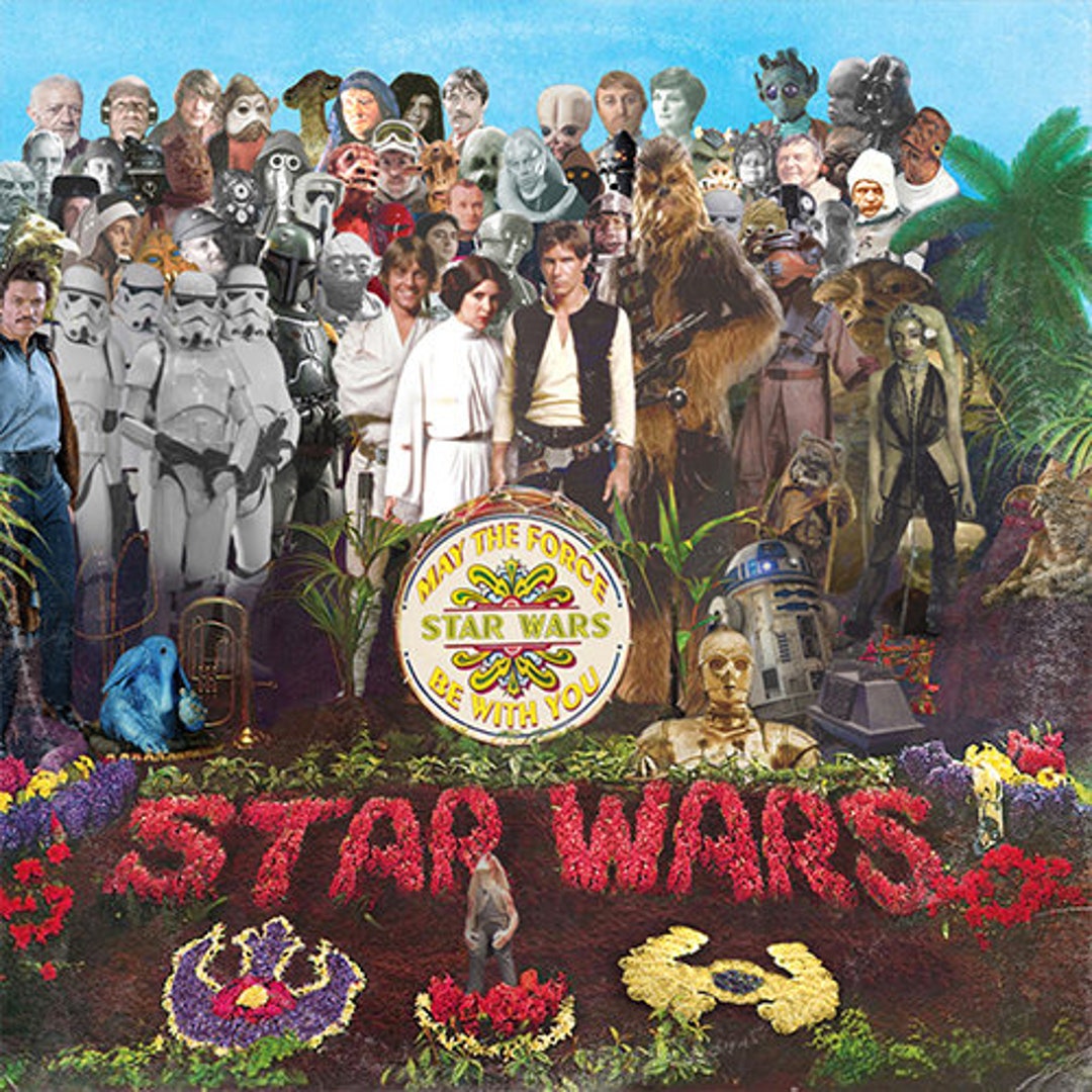 Star Wars / the Beatles (sgt Pepper) 'vinyl Record Album Cover