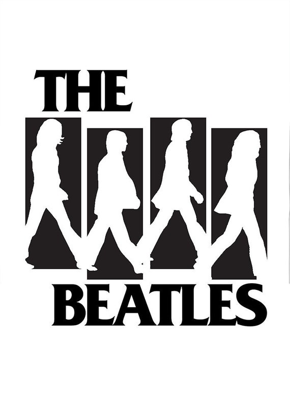 Beatles Abbey Road / Punk Logo Mash up Parody Art Print - Etsy