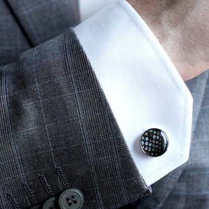 Fish cufflinks - Gift for a fisherman - Genuine fish leather