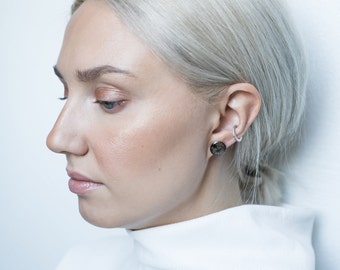 Genuine fish leather earrings for women- Handmade - Boho earrings - Trout leather - Shiny fish scale earrings