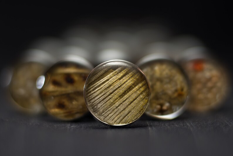 Yellow cufflinks for gift Stainless steel handmade cufflinks Real fish fin leather Hippie fish fin cufflinks