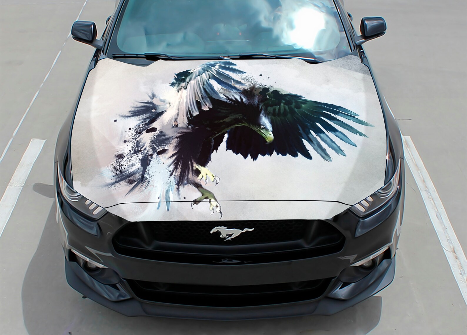 Car hood decal eagle vinyl sticker graphic wrap decal Etsy