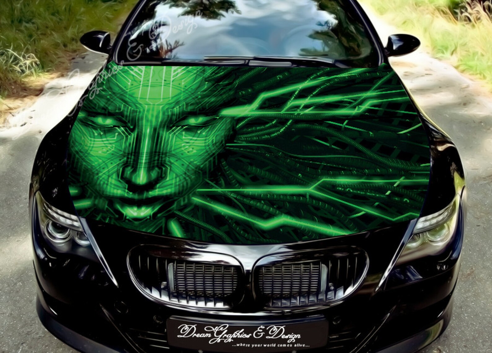 Car Hood Wrap Decal Vinyl Sticker Graphic Truck Decal Etsy