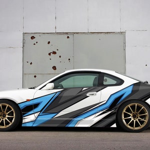 Car Livery Wrap, Racing Vehicle Side Decal, Side Graphic, Abstract ...