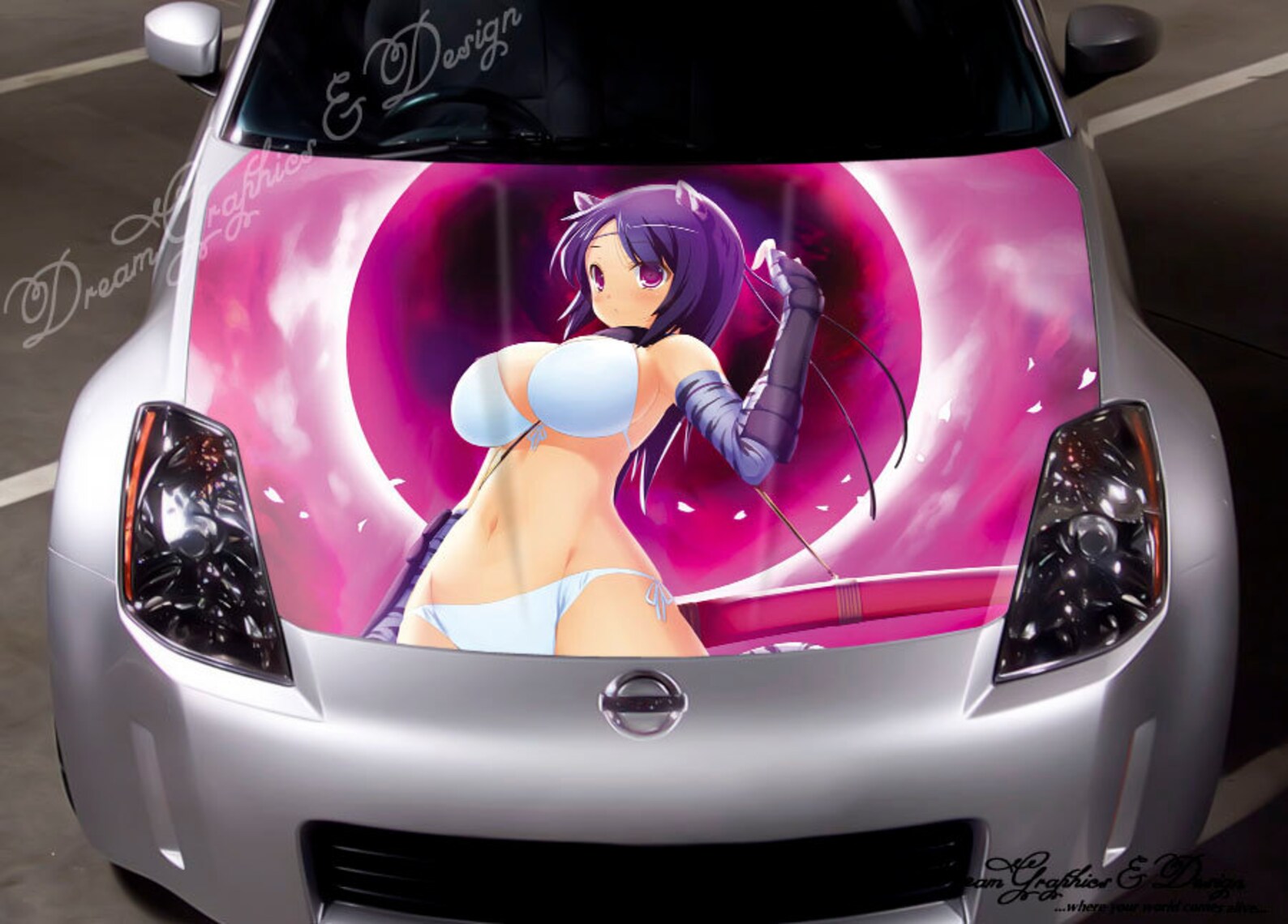 Car hood decal vinyl sticker graphic wrap decal truck image 0.