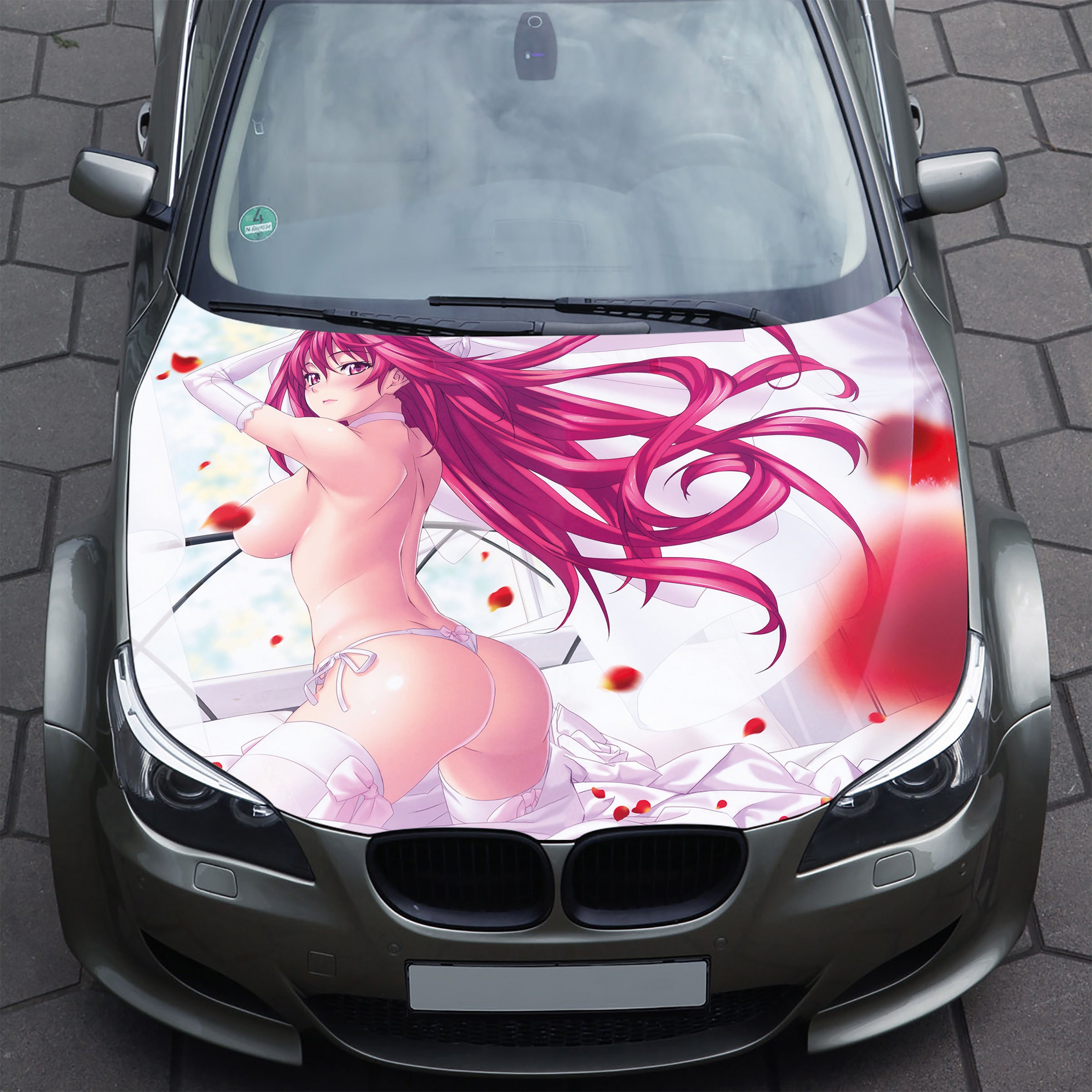 Sexy Anime Auto Hood Wrap, Auto Motorhaube Aufkleber, Autohaube Aufkleber,  Motorhaube Wrap für Autos, LKW Haube Wrap, Bonnet Wrap, benutzerdefinierte  Autohaube Wrap, Grafiken - .de