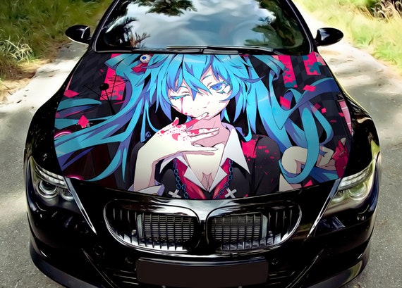 Hatsune Miku Warning Label Anime Decor Car Decal Sticker 001