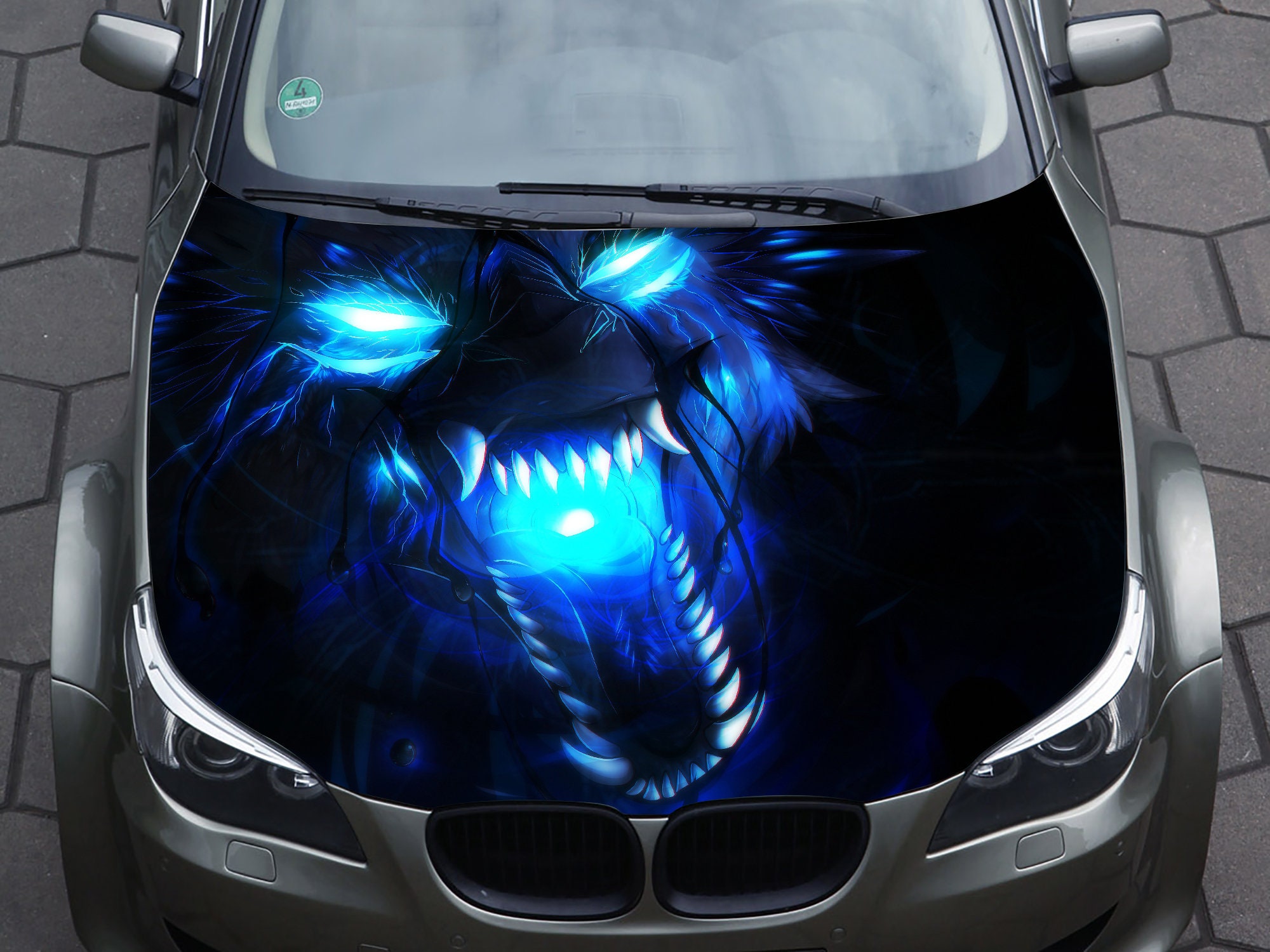  ABC Pinewood Car Blue Flames Decals Compatible with
