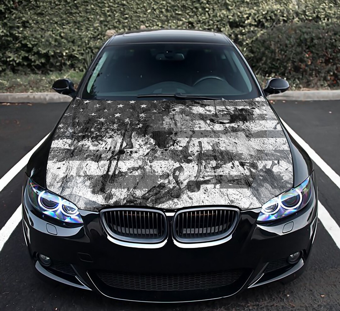 American Flag Car Hood Wrap Decal Vinyl Sticker Graphic - Etsy