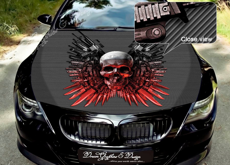 Car hood decal vinyl sticker graphic wrap decal truck Etsy