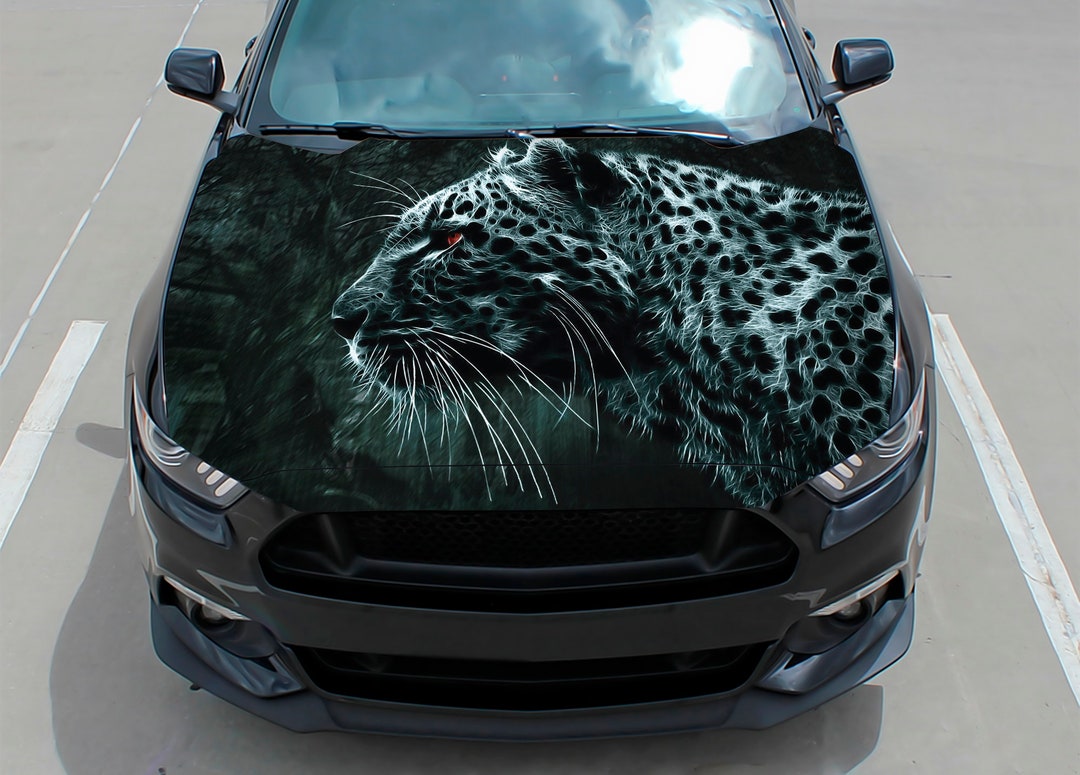 Car Hood Wrap Decal, Leopard, Vinyl, Sticker, Graphic, Truck Decal, Truck Graphic, Wrap