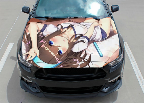 Anime Itasha Japanese Cg Girl Car Wrap Door Side Stickers Decal Fit With Any Cars Vinyl Graphics