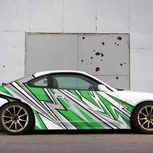 Racing Livery Wrap, Car Side Wrap Decal, Abstract Stripe, Vinyl Sticker ...