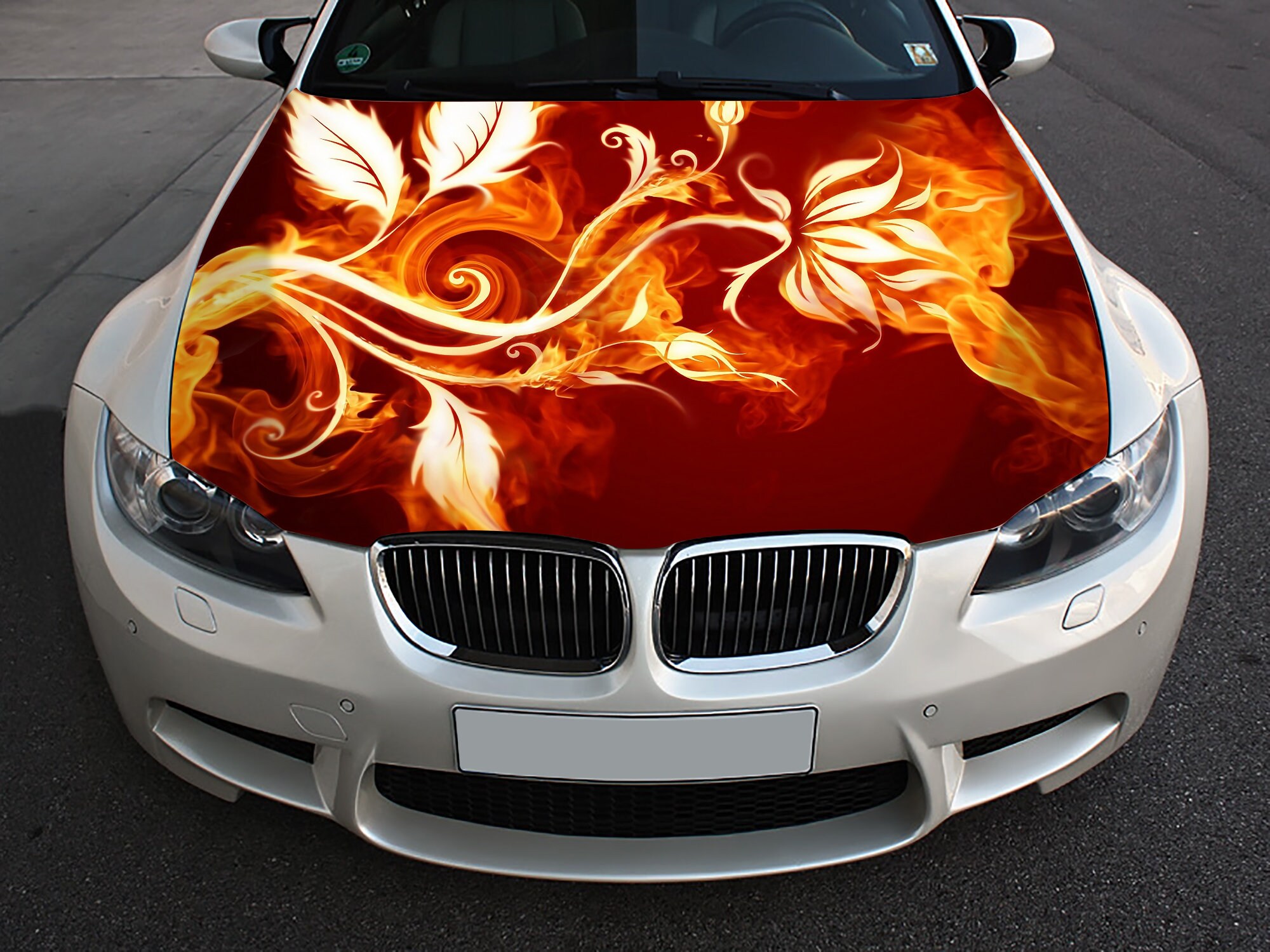 Car Hood Decal Vinyl Sticker Graphic Wrap Decal Truck Etsy