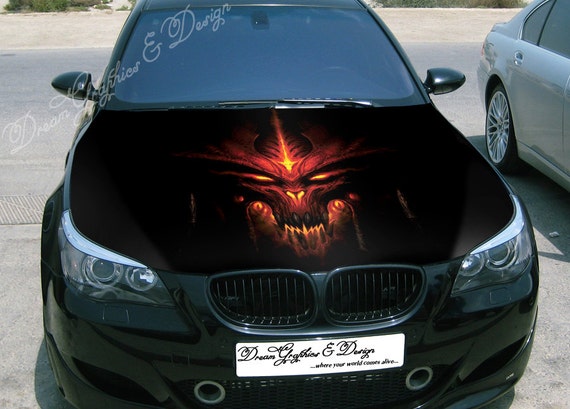 Joker Car Hood Wrap Full Color Vinyl Sticker Decal Fit Any Car