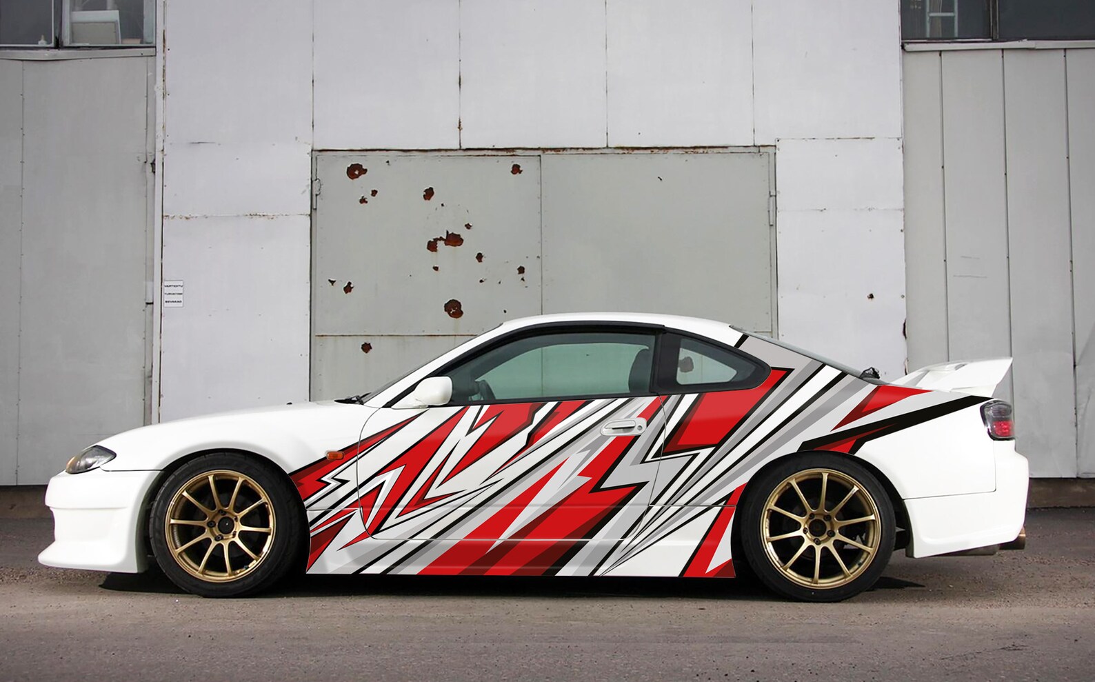 Racing Car Side Wrap Abstract Stripe Car Livery Decal Vinyl Etsy