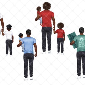 Father’s Day clipart, Dad Life PNG, Father and son, Parents Clipart, Dad png, Father clipart, Sublimation Design, Back View Clipart image 3