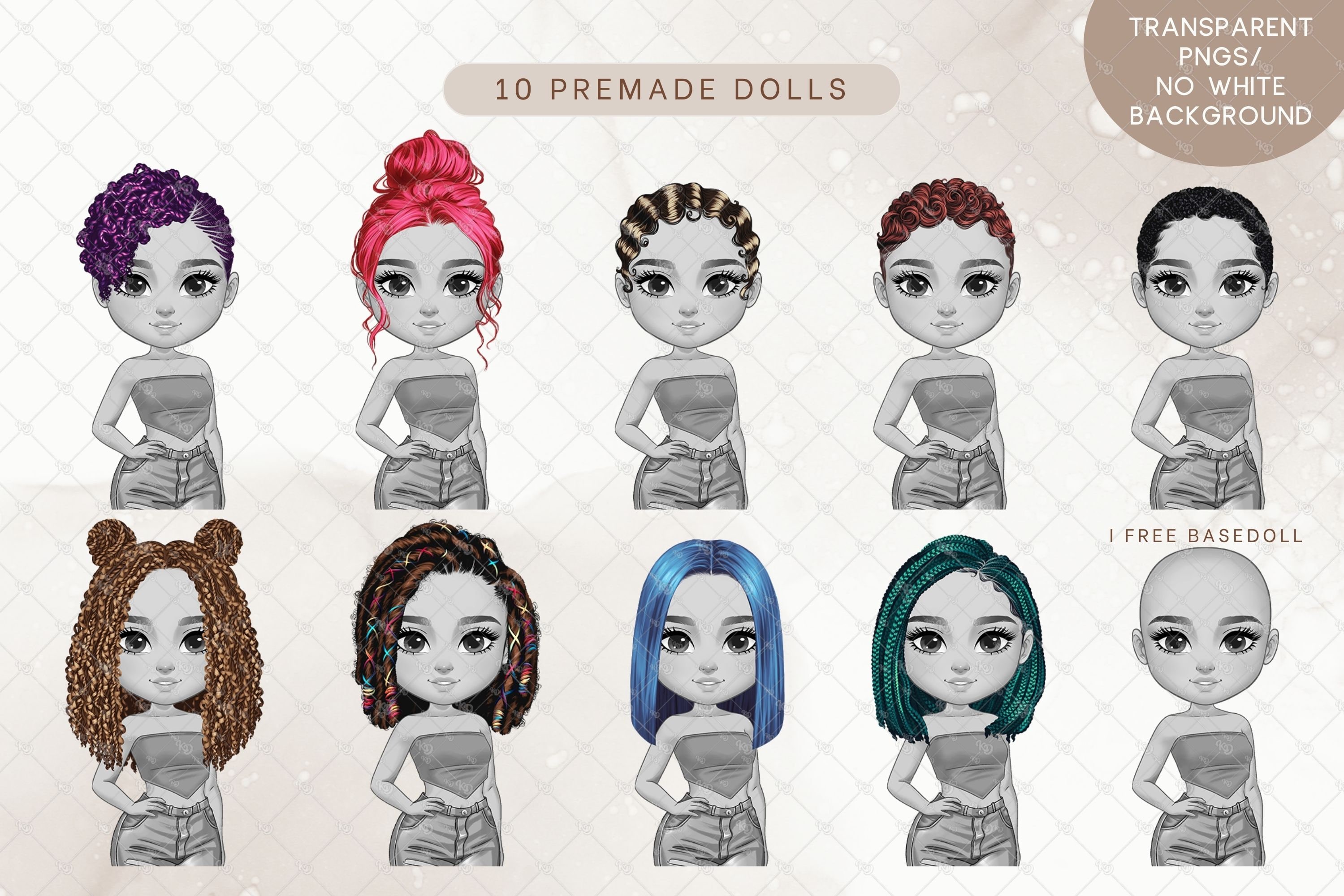 Chibi Haarschmuck | Frisur PNG Clipart Bundle | Afro Haar, Lockig, Zöpfe,  Natürlich, Locken | Digitale Planer Aufkleber, Sublimationsdesign - Etsy  Schweiz, image size:2999x2000