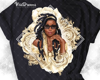 Sublimazione della donna nera, sublimazione della donna boho, regina della melanina, amore per se stessi, design di sublimazione, tshirt, tazze, disegni per bicchieri