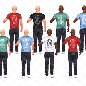 Father’s Day clipart, Dad Life PNG, Father and son, Parents Clipart, Dad png, Father clipart, Sublimation Design, Back View Clipart image 6