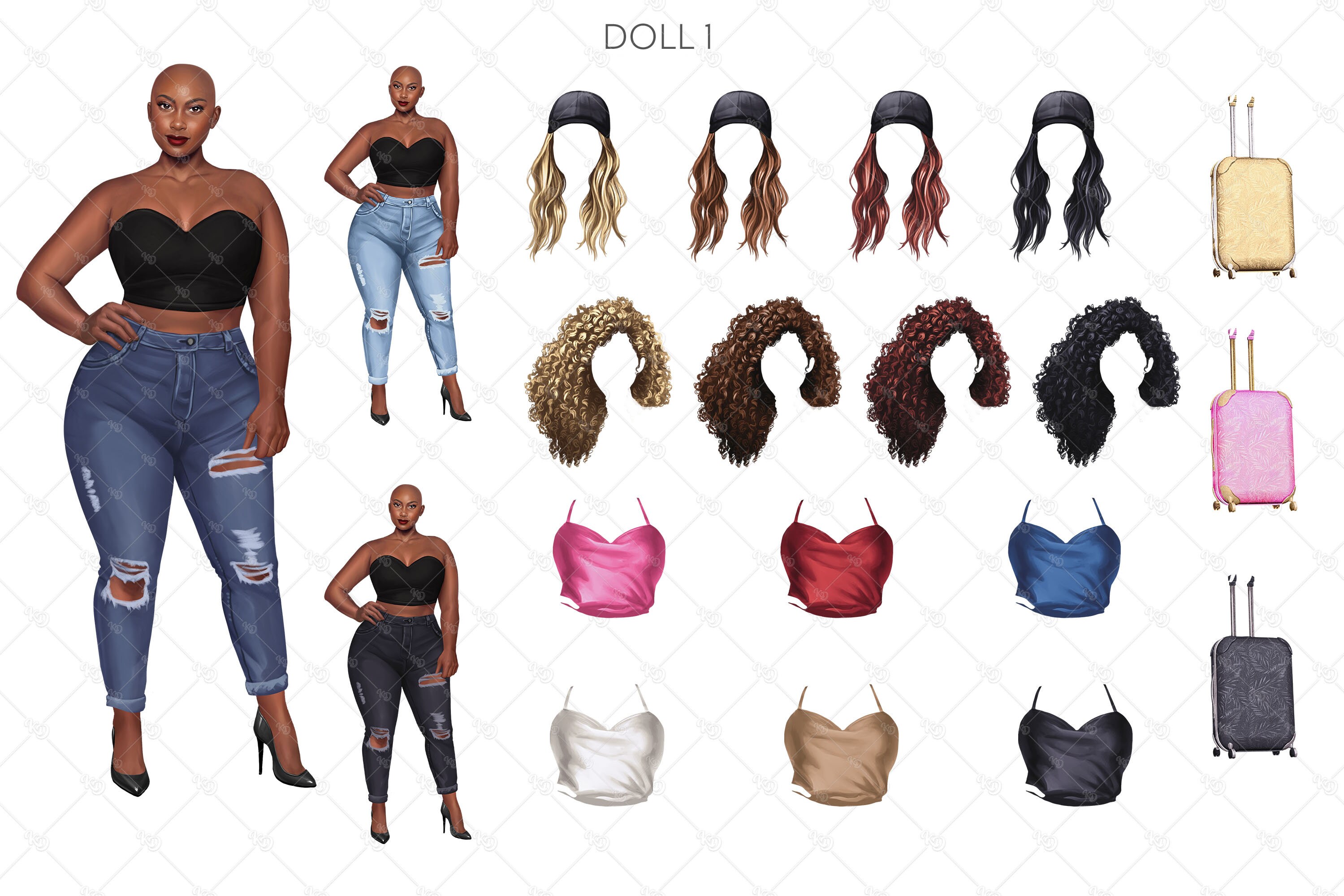 Girls Trip Clipart African American Women Clipart Curvy Girl - Etsy Girls Trip Clipart African American Women Clipart Curvy Girl - Etsy