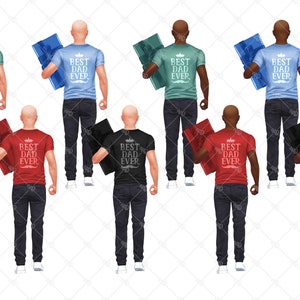 Father’s Day clipart, Dad Life PNG, Father and son, Parents Clipart, Dad png, Father clipart, Sublimation Design, Back View Clipart image 7