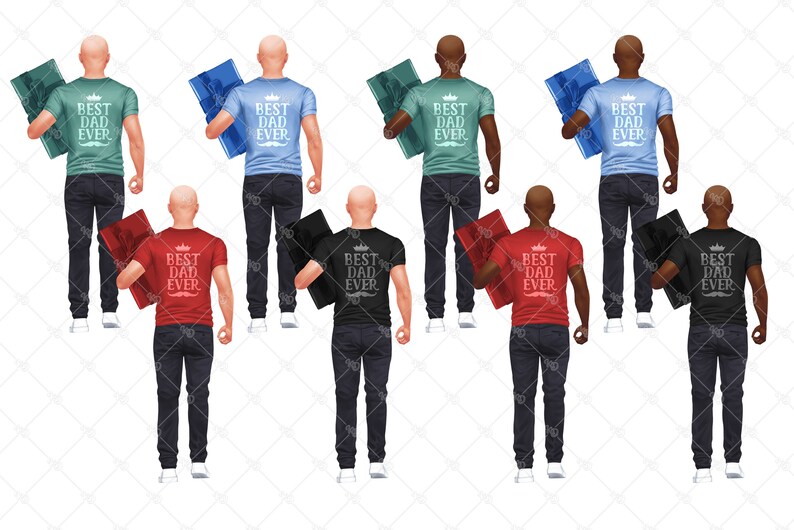 Father’s Day clipart, Dad Life PNG, Father and son, Parents Clipart, Dad png, Father clipart, Sublimation Design, Back View Clipart image 7