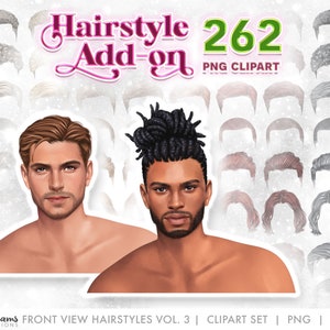 Haar Clip Art, Front-Haarzusatz, Man Bun, Zopf, Loks, natürliches Haar, lockiges Haar