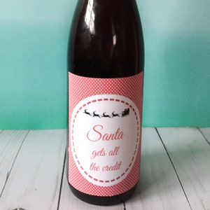 12 Funny Holiday Wine Labels for Moms Printable Labels | Etsy