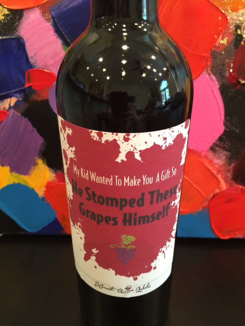 Funny Wine Labels for Teachers My Kid Wanted to Make Etsy