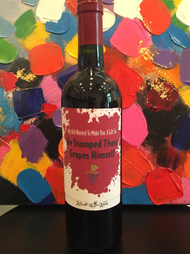 Funny Wine Labels for Teachers My Kid Wanted to Make Etsy