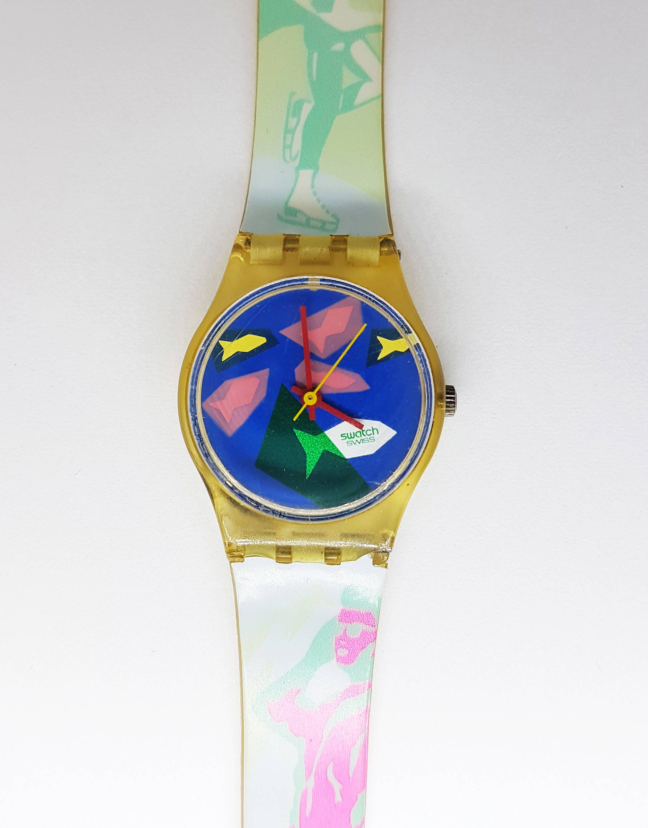 Swatch Watch Swiss Made Fish Theme Swatch Watch Awesome Etsy