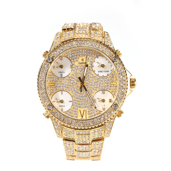 Big face best sale diamond watch