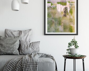 Abstract Collage &quot;Dance in the Green&quot;