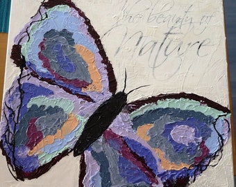 Original Acrylbild auf Leinwand "Butterfly"