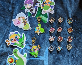 Apex Legends Lucky Dip Bag: Stickers, Wooden Pins, Acrylic Keychain