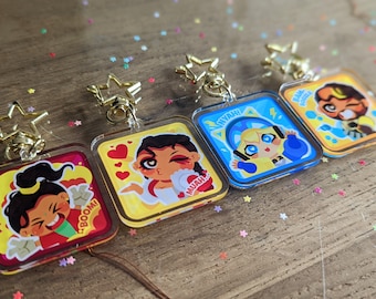 Apex Smol Legends Rampart Loba Wattson Mirage 2 inch Recycled Acrylic Double Sided Keychains