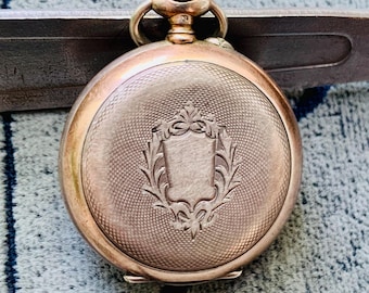 Reloj de bolsillo Friede Capercaillie: fabricado en Suiza, con índices árabes (para piezas y reparación)